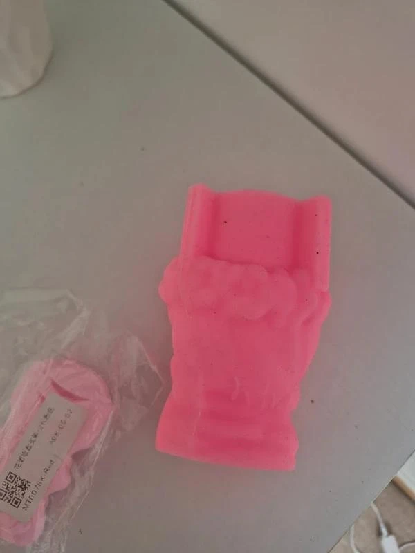 Molde de silicona rosa con diseño de flor de 10cm y soporte de teléfono con ventosa – photo 5